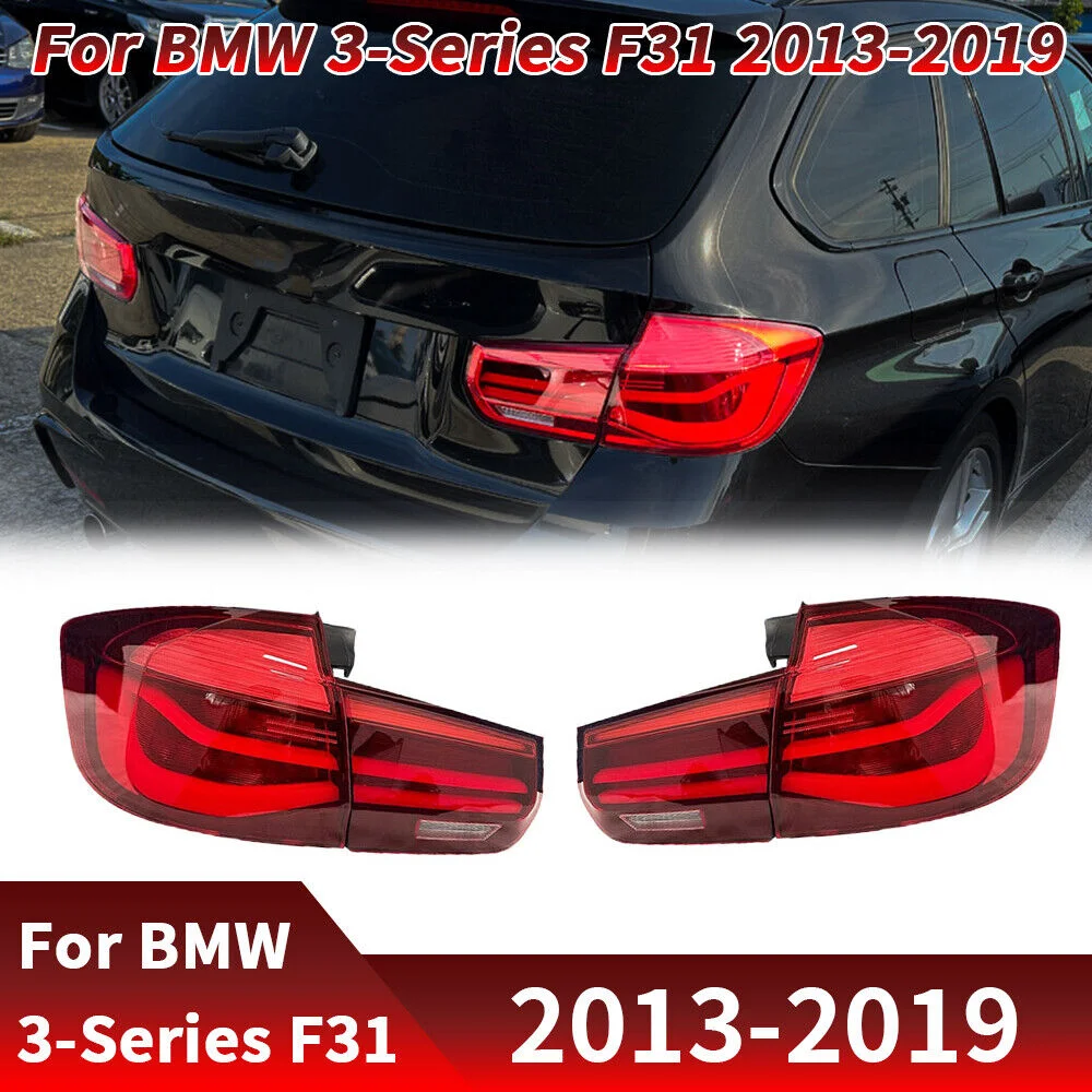 1 Pair Red Tailinghts For BMW 3-series F31 Sedan 2012-2018 LED Tail Light Tail Light Lamp Assembly