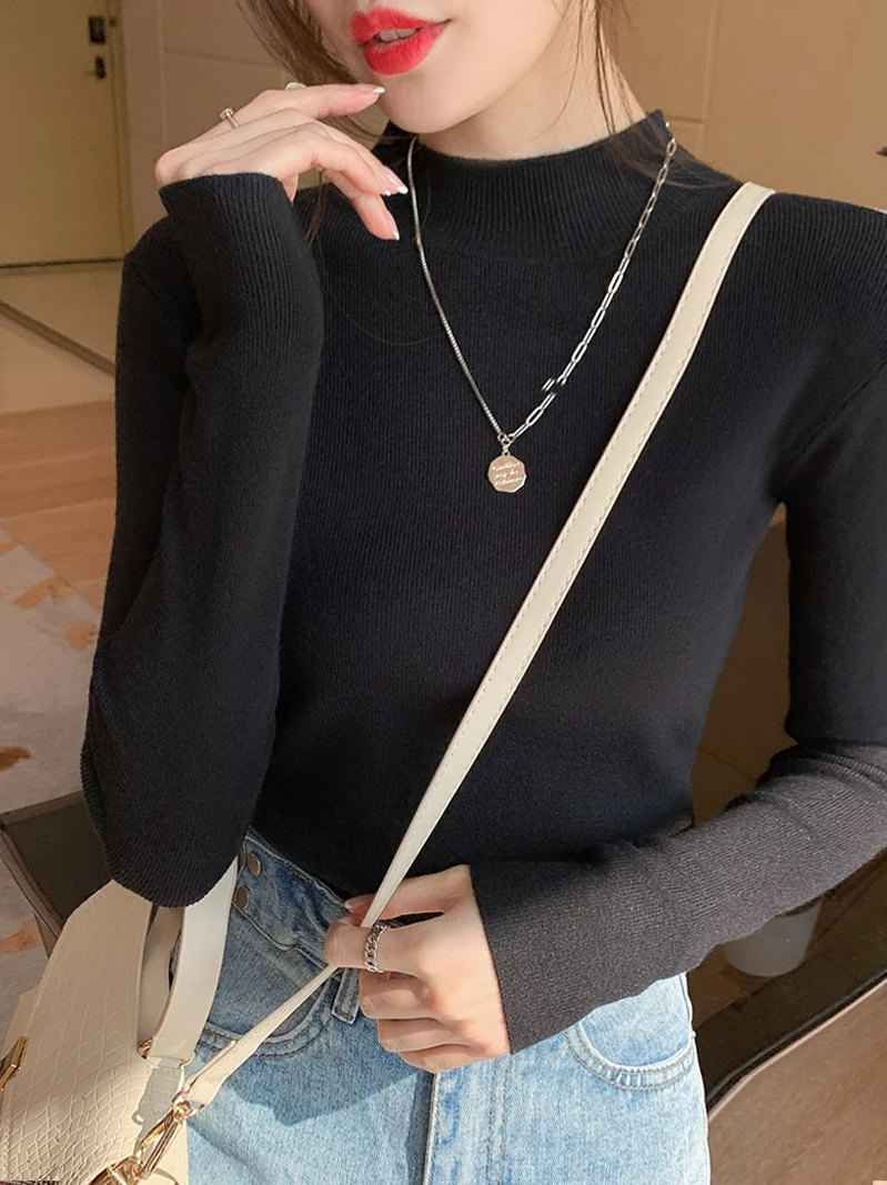 

Sweaters Jumpers Pullovers Women Funny V-Neck Knit Mock Two-Pieces Daily BF Y2K Stylish Modern Commute Autumn Trendy Classic Fit