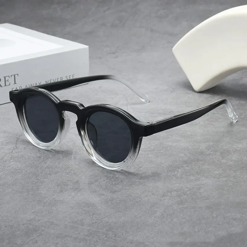 New Retro Round Small Frame Sunglasses Personalized High-end Men\'s and Women\'s Glasses Fashion Trend UV Resistant Sunglasses