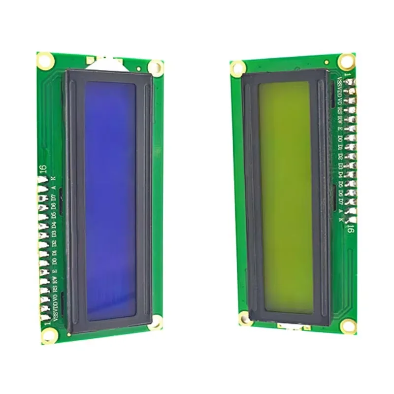 LCD1602 1602 LCD Module Blue / Yellow Green Screen 16x2 Character LCD Display PCF8574T PCF8574 IIC I2C Interface 5V for Arduino