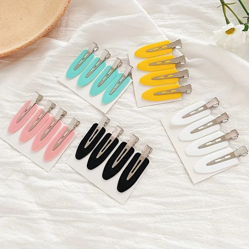 

10pcs/set No Bend Seamless Hair Clips Side Bangs Barrette Makeup Washing Face Accessories Women Girls Styling Hairpins