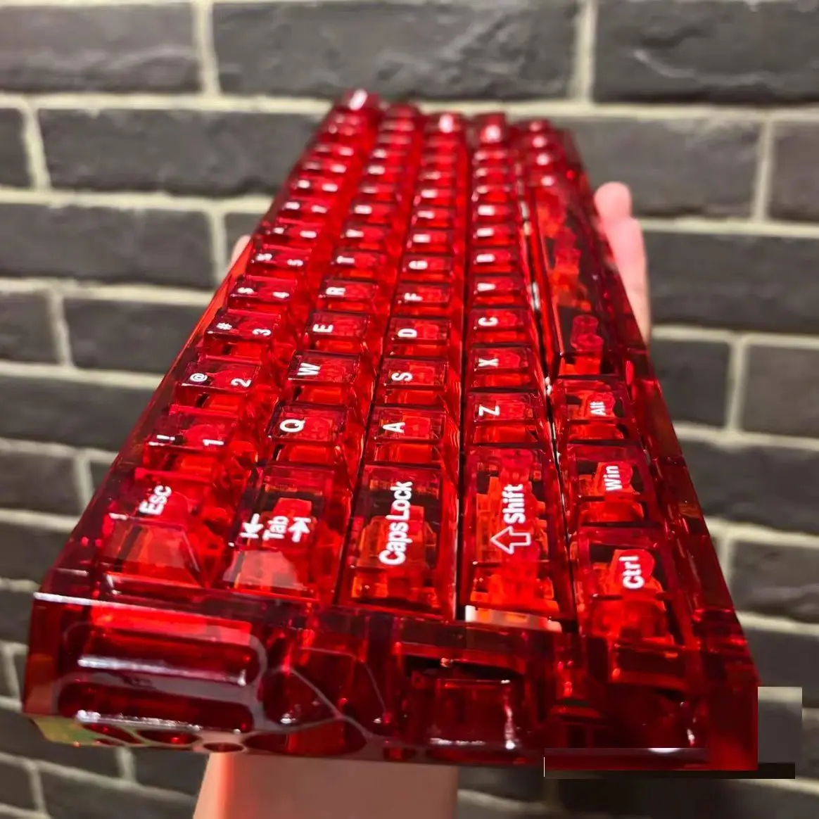 Teclado Mecânico Personalizado AttackFox com Case Oco, Teclado Gamer com Fio MADCATZ MAD60 com Eixo Magnético