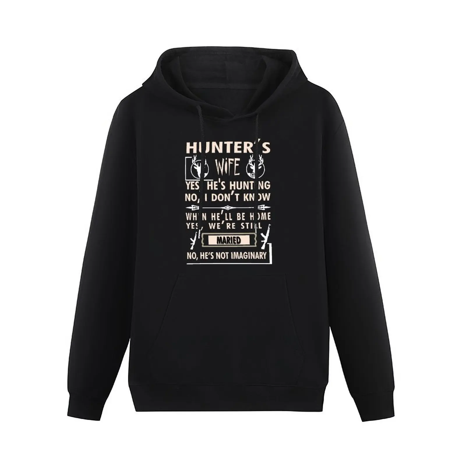 HUNTER'S WIFE T SHIRT HUNTING SHIRT Pullover Hoodie men's clothes aesthetic clothing autumn hoodie