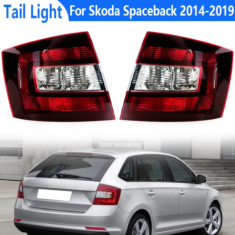 Osłona tylnego światła samochodowego bez żarówki do Skody Spaceback 2014 2015 2016 2017 2018 2019 Tylne światło hamowania tylnego Światło ostrzegawcze