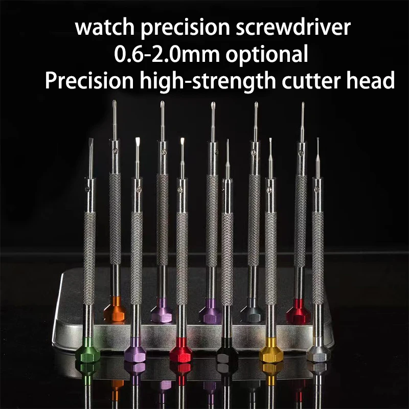 

Watch accessories repair tools, screwdrivers, screwdrivers, flat and Phillips screwdrivers, 0.8, 1.0, 1.2, 1.4, 1.6, 1.8, 2.0mm