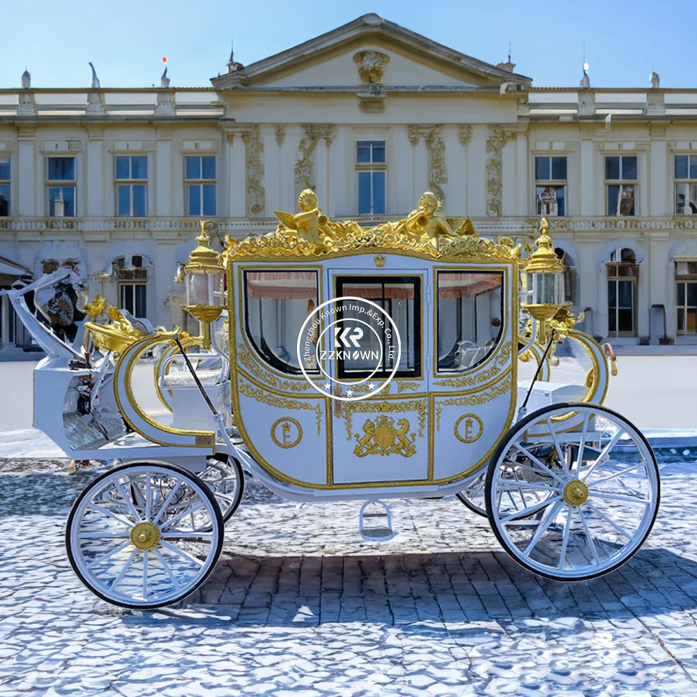 

European Customizable Royal Carriage Electric Drive Silent Performance Elegant Form Royal Carriage For Scenic Display