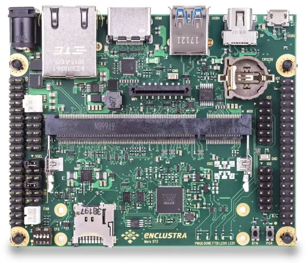 Imagem -03 - Módulos Mars Fpga e Soc St3 Base Board Enclustra Mars