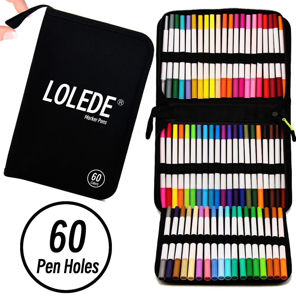 60er Stiftlöcher, großes Fassungsvermögen, Federmäppchen, Schulbedarf, Organizer, Box, Taschen für künstlerische Materialien, Äthisches Holster für Mädchen