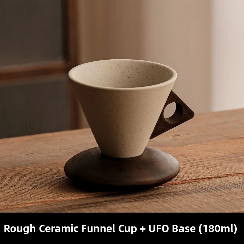 Regalos Vintage Taza de café de cerámica Embudo con Base Americano Latte Taza Mesa de centro Adorno decorativo Taza creativa para el hogar