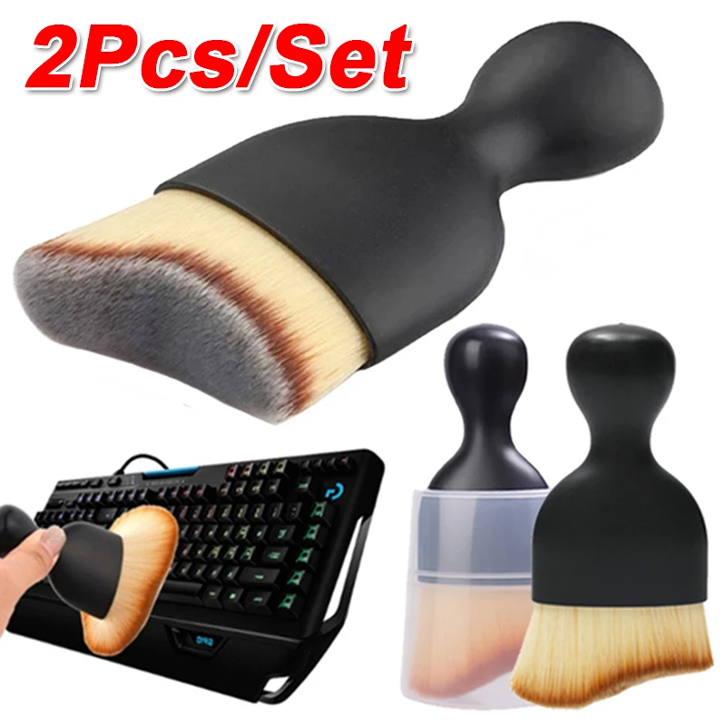 Keyboard Soft Cleaning Brush Car Interior Cleaning Tool Center Console Air Conditioning Outlet Cleaning Brush Car PC Cleaners