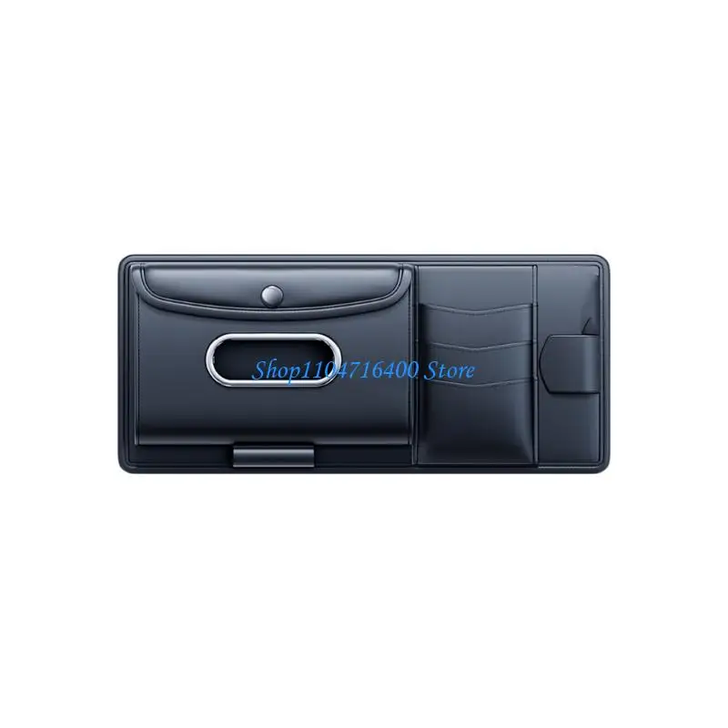 

y1gd Easy Installation Vehicle Advisor Mounted Tissue Dispenser with Integrated Glasses and Wallet for Driver Convenience