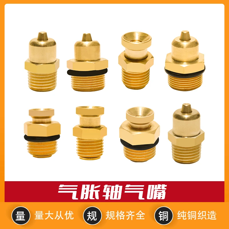 

10pcs Inflation shaft inflation nozzle pure copper core inflation nozzle pointed flat head inflation nozzle shaft accessories