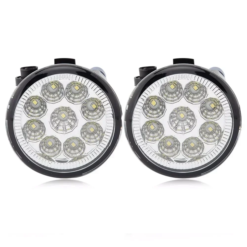 PAIR LED Front Bumper Fog Lights Driving Lamp For Mitsubishi Delica D:3 DELICA D3 2009-2019 DRL Daytime Running Light Assembly