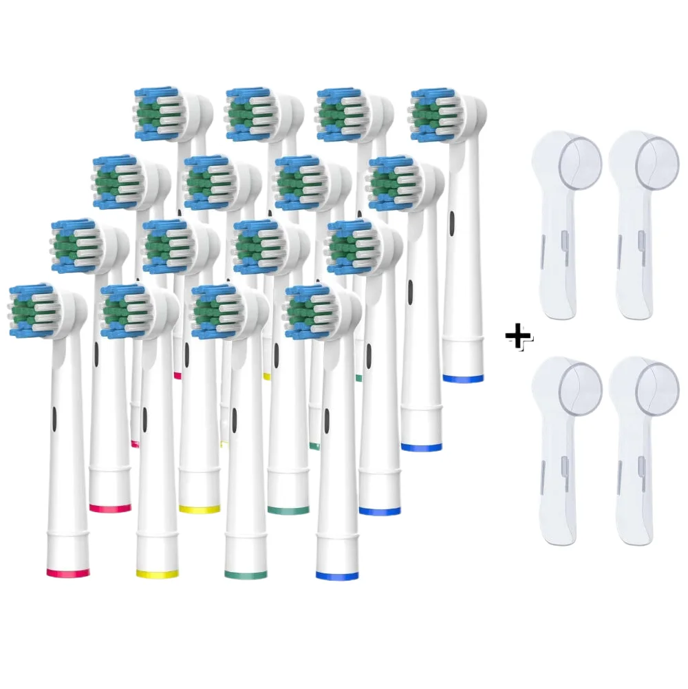 Compatible with Oral B Electric Toothbrush Replacement Brush Heads, Precision Clean Toothbrush Head Refills Fit for Oral B Pro
