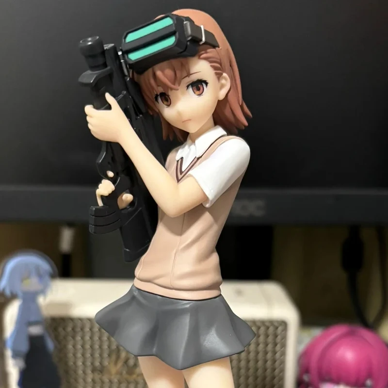 17cm Anime-Figur: A Certain Index Magic Misaka Mikoto Railgun Girl, PVC-Actionfigur, Anime-Modell, Spielzeug, Geschenk