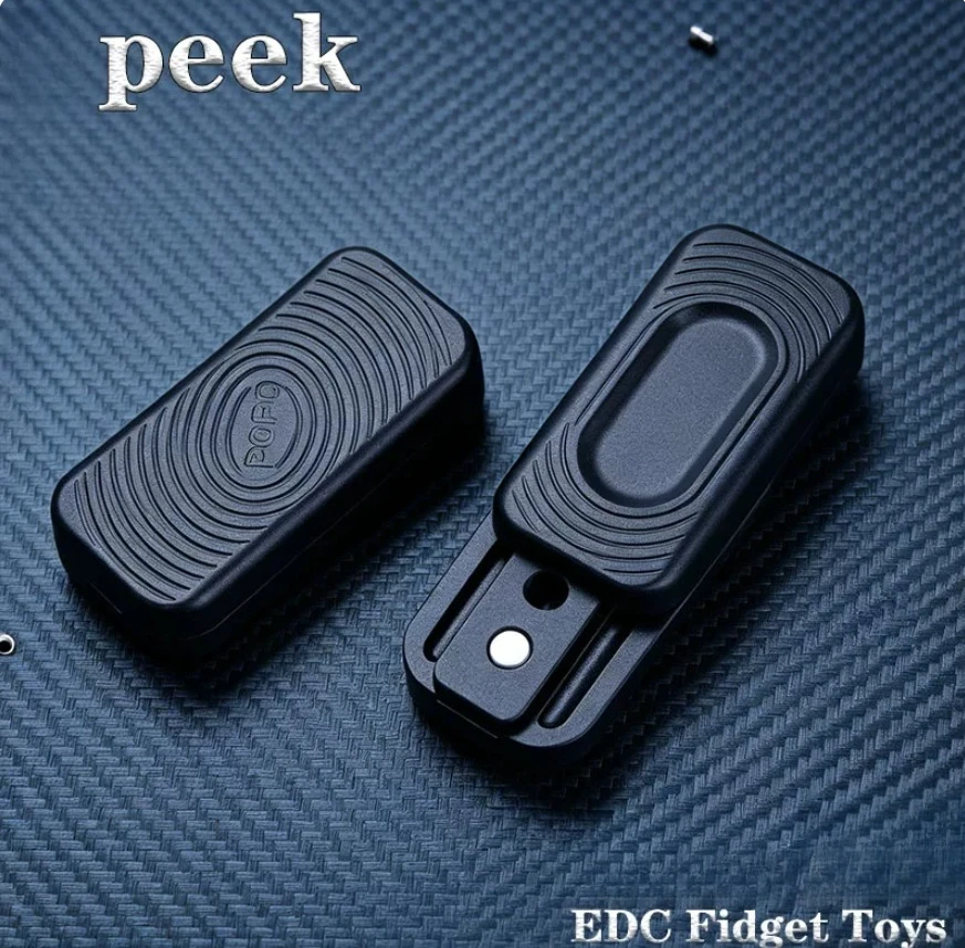 EDC Fingerprint Mechanical Dingding Fingertip Slider EDC Stress Relief Toy for Adults To Relieve Anxiety and Relax FingertipToys