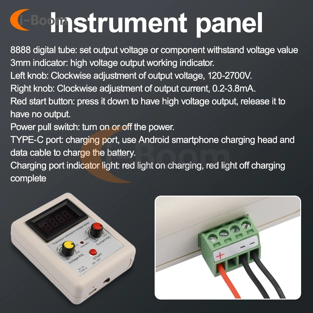 DC120-2700V IGBT wytrzymuje napięcie Tester próbnik elektroniczny przyrządy do badania zdolności modułu LED napięcia diody MOS trioda