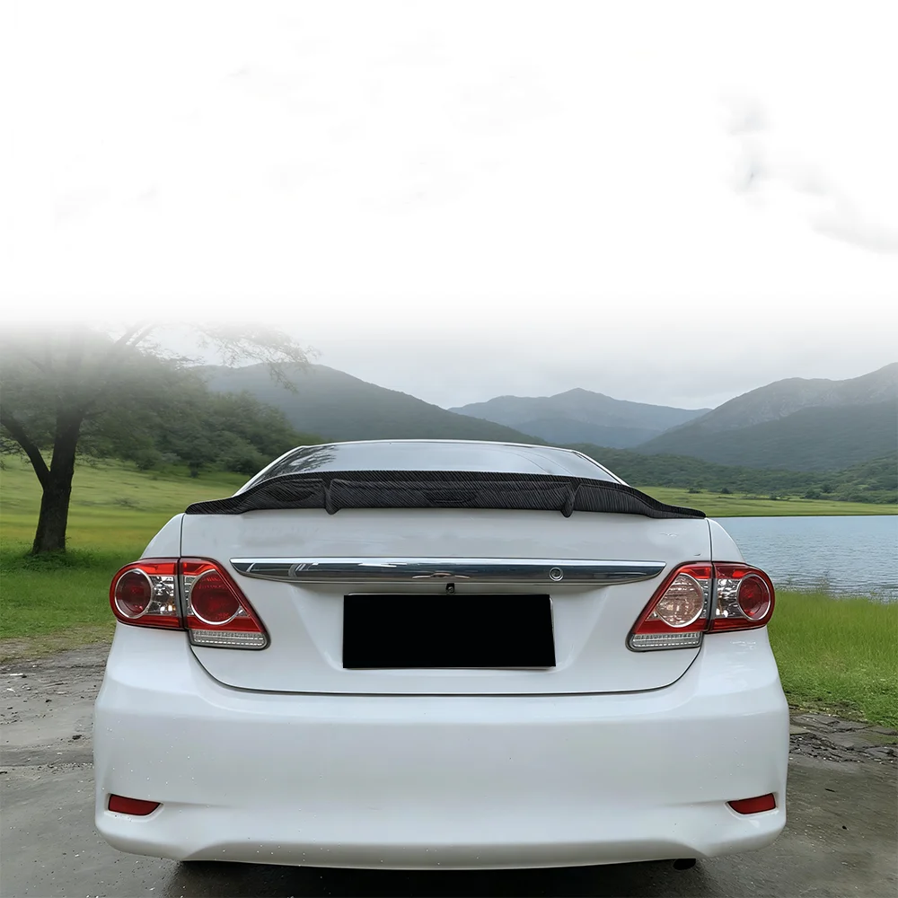

Suitable for 09-13 Toyota Corolla sedan spoiler, wing panel, rear tailgate, exterior components, rear spoiler ABS R model