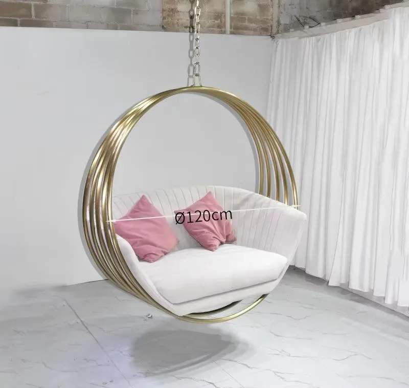 Swinging Outdoor Bedroom Home Indoor Living Room Balcony Hanging Chair Leisure Stainless Steel Sofa Chair