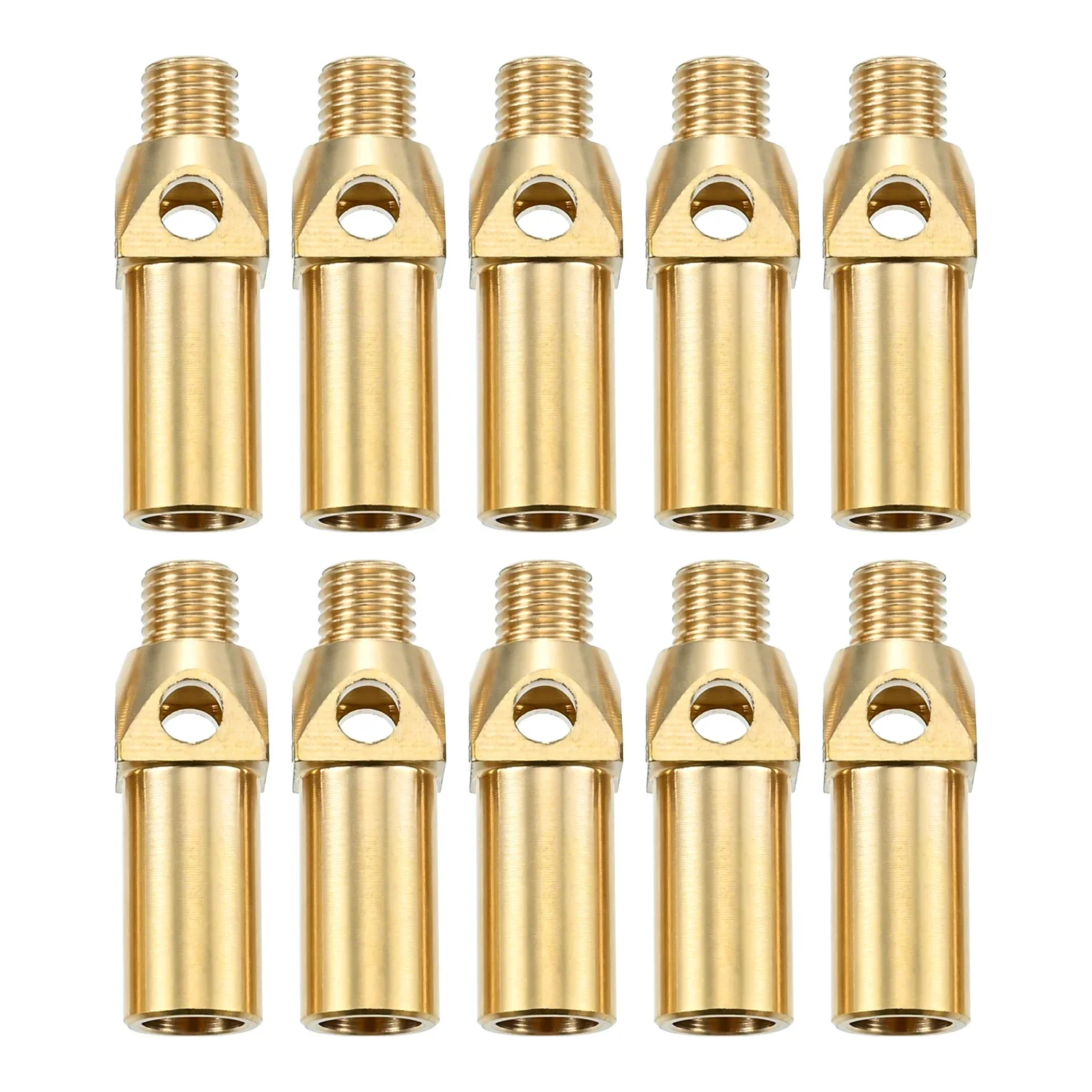 10pcs Brass Propane Burner Head Natural Gas Burner Jet Nozzle for 10,20,32 Tips Cast Iron Propane Gas Stove BBQ Camping Cookware