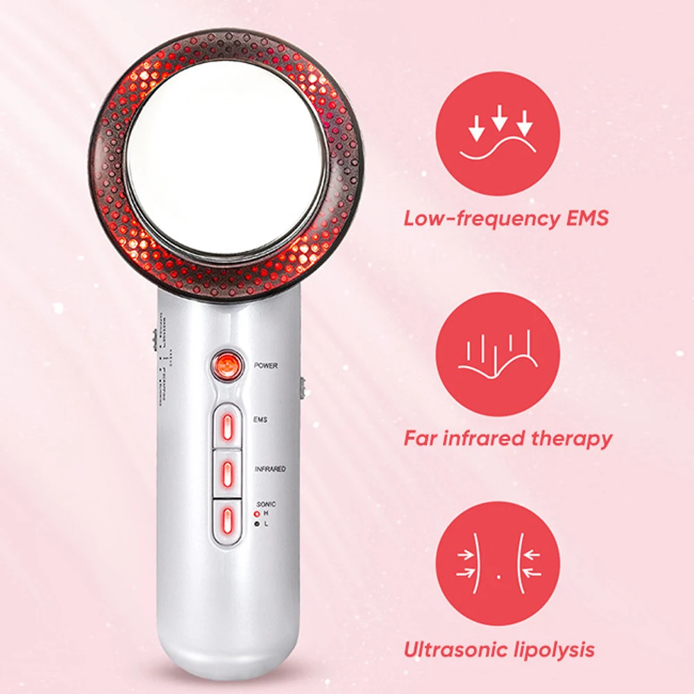 Ultrasonic Body Shaping Massager EMS Infrared Weight Loss Machine Facial Lifting Device Fat Burner Body Slimming Massager