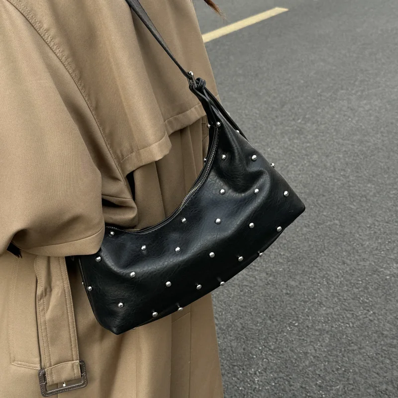 

2025 Fashion Underarm Bag for Women, Genuine Leather Multi-way Shoulder Crossbody Tote, Vintage Chic Large Capacity Purse