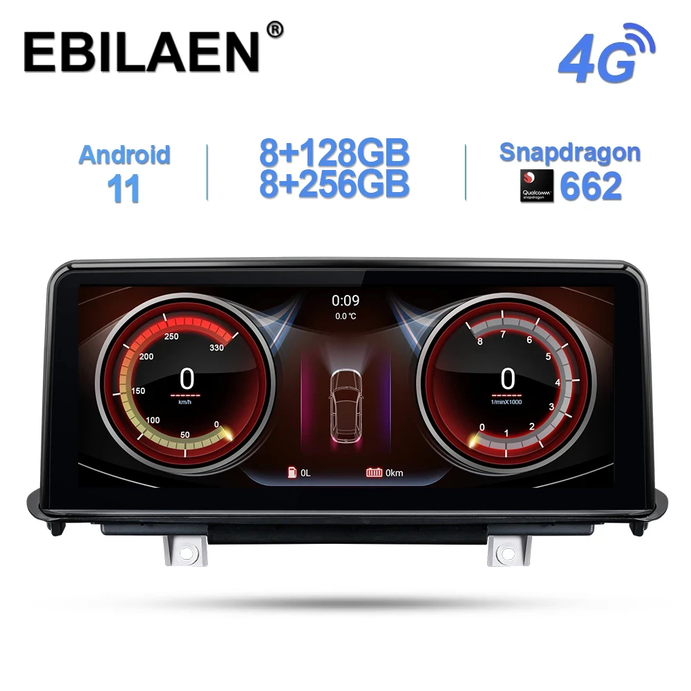 

EBILAEN Android 11.0 Car Multimedia Player For BMW X5 F15 2014-2017 NBT System Unit PC Navigation Autoradio LTE 4G 10.25' Camera