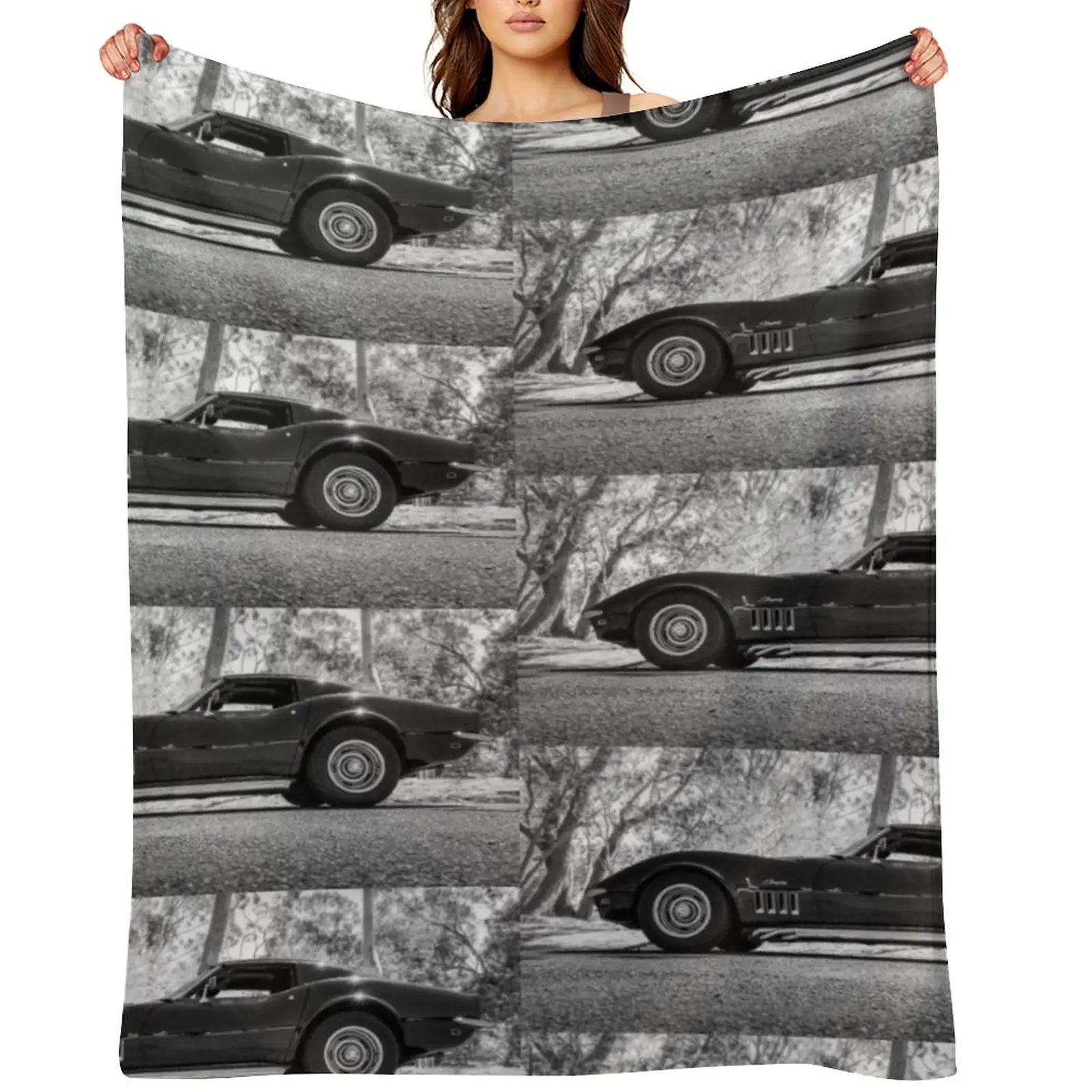 

Vette in the Forest Throw Blanket For Decorative Sofa Soft Beds blankets and throws Beach Blankets