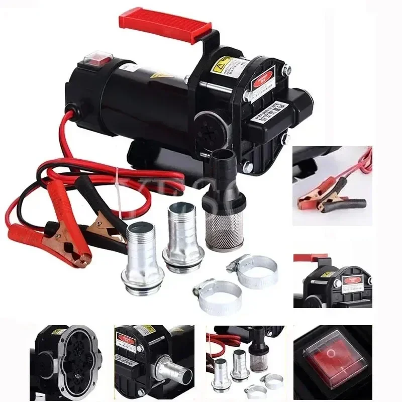 12V 24V 850W 40-80L/min High-power Self-priming Pump Pumping Methanol Explosion-Proof Refueling Machine Urea Diesel Gasoline Bio