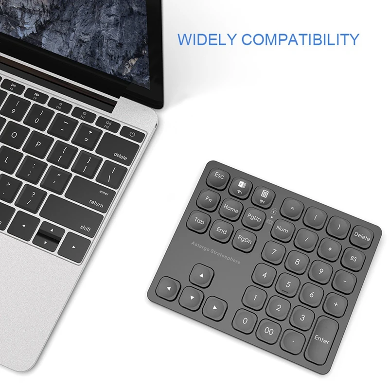 Wireless Number Pads, 36 Keys Numeric Keypad Portable Number Keyboard For Desktop, Laptop, And Tablet Easy Install