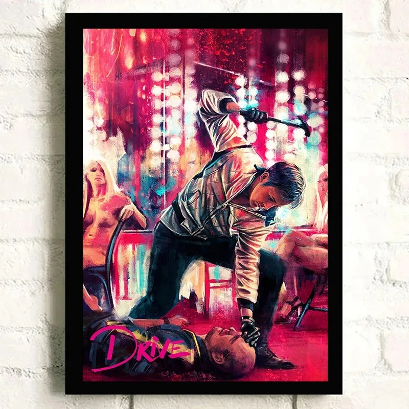 Canvas Printing Drive Classic Movie Ryan Gosling Movie Poster And Prints Painting Art Wall Pictures For Living Room Home Decor