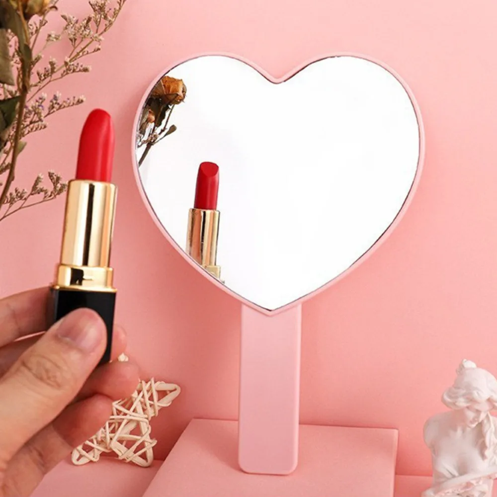 Little Bear Eyelash specchio a forma di cuore Love Vanity Mirror specchio per il trucco portatile specchio per il trucco portatile portatile donna