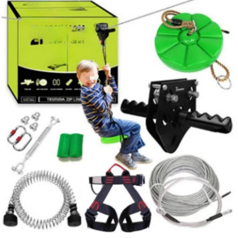 

Children's zipline Outdoor zipline Wire rope Aerial hand-held ropeway Outdoor play pulley Crossing the jungle