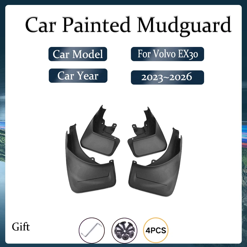 Car Mudguard Fit For Volvo EX30 2022 2023 2024 2025 2026 Antifreeze Fender Splash Guard Mudflaps Exterior Parts Auto Accessories