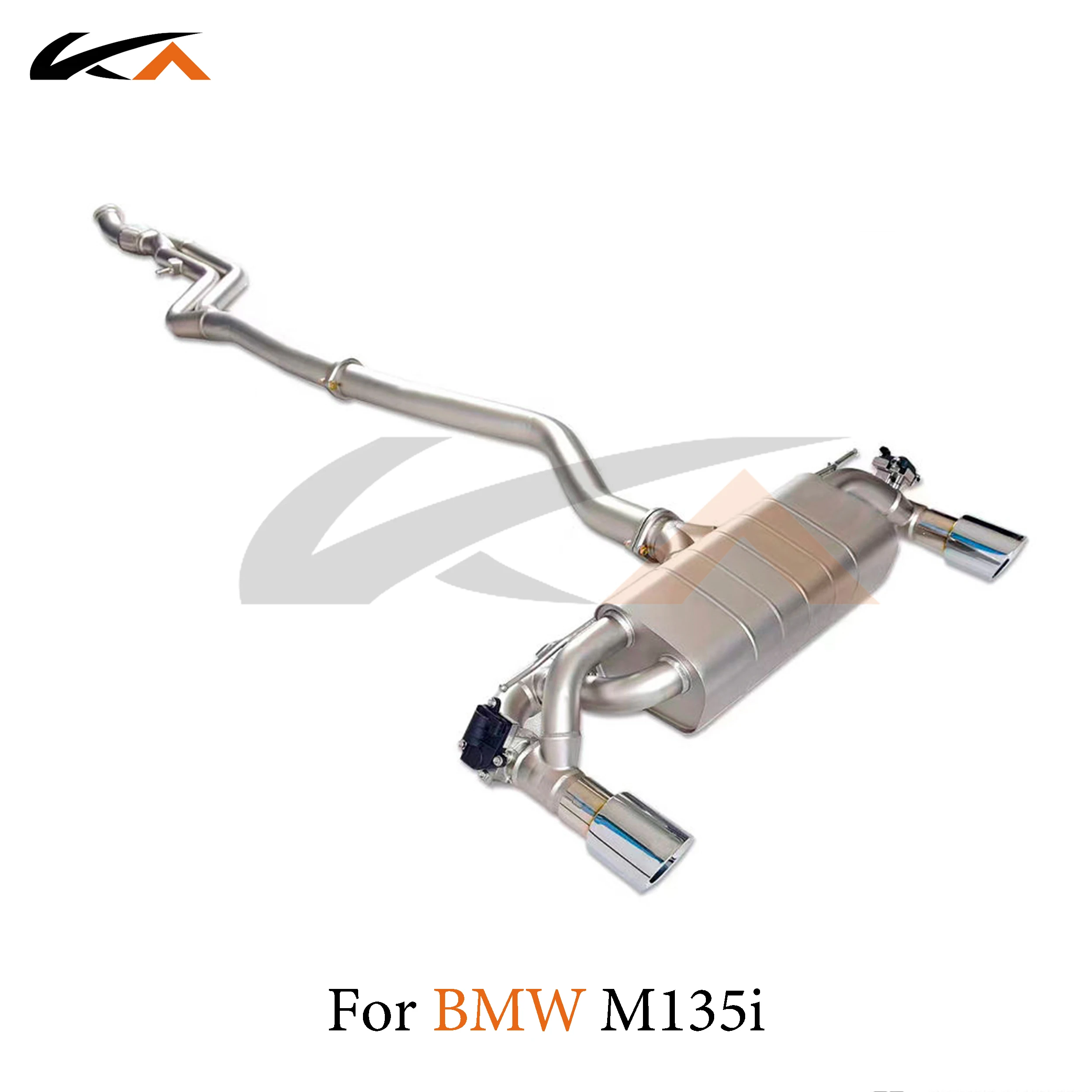 KA Tuning exhaust system parts stainless catback for BMW M135i N55 3.0T rear section performance muffler valve