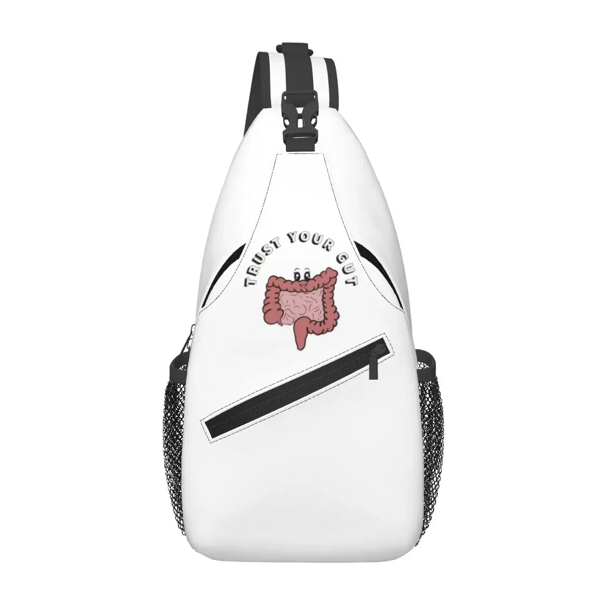 

Trust Your Gut Gastroenterologist Doctor Chest Bag Men Sling Crossbody Backpack Chest Bag Traveling Hiking Daypack Shoulder Bag