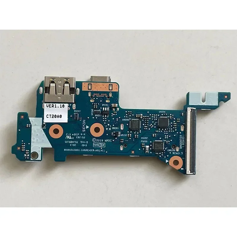C=Original for laptop USB type-c Jack card reader IO Board 6050A3126901 100%