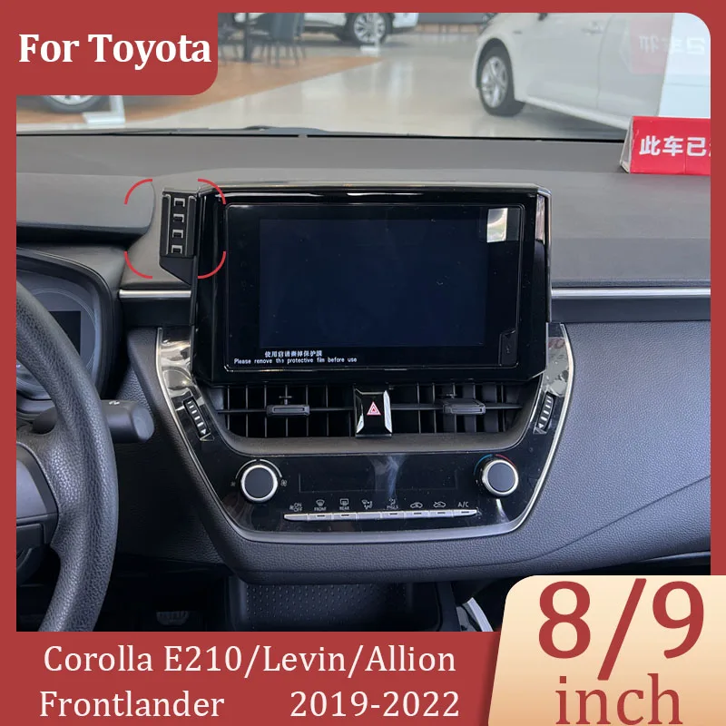 For Toyota Corolla E210/Levin/Allion /Frontlander 2019-2022 Car Phone Holder DIY Screen Wireless Charger Screen 8/9 Inch Base