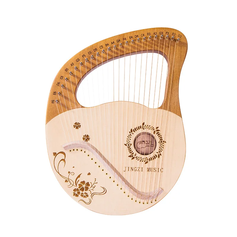 

Easy-to-Learn 16/24 String Lyre Harp Portable Small Lyre for Musical Instrument Beginners