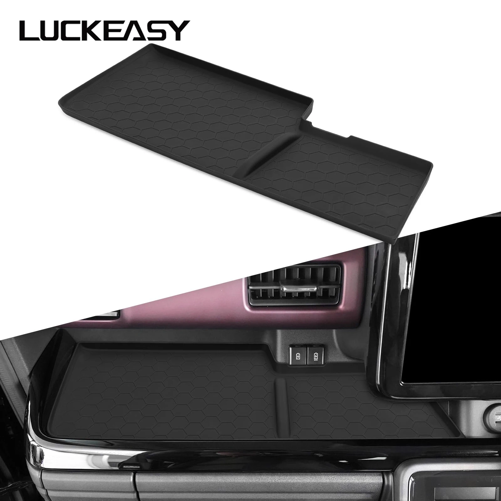 for Suzuki Spacia MK54S MK94S 2023-2025 Car Storage Box Tray Accessories Copilot Side Silicone Storage Pad Only Fit Right Rudder