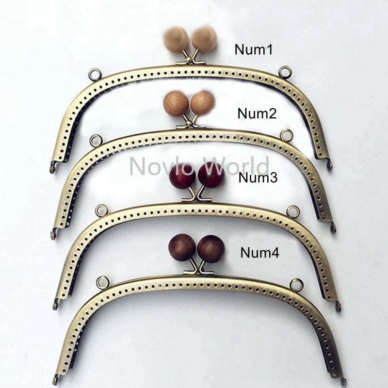 10 stücke 12,5 cm 16,5 cm 20,5 cm Rahmen Geldbeutel Griff Münzen Taschen Metall Kuss Schließe Sperre Rahmen Zubehör Für tasche holz Rahmen