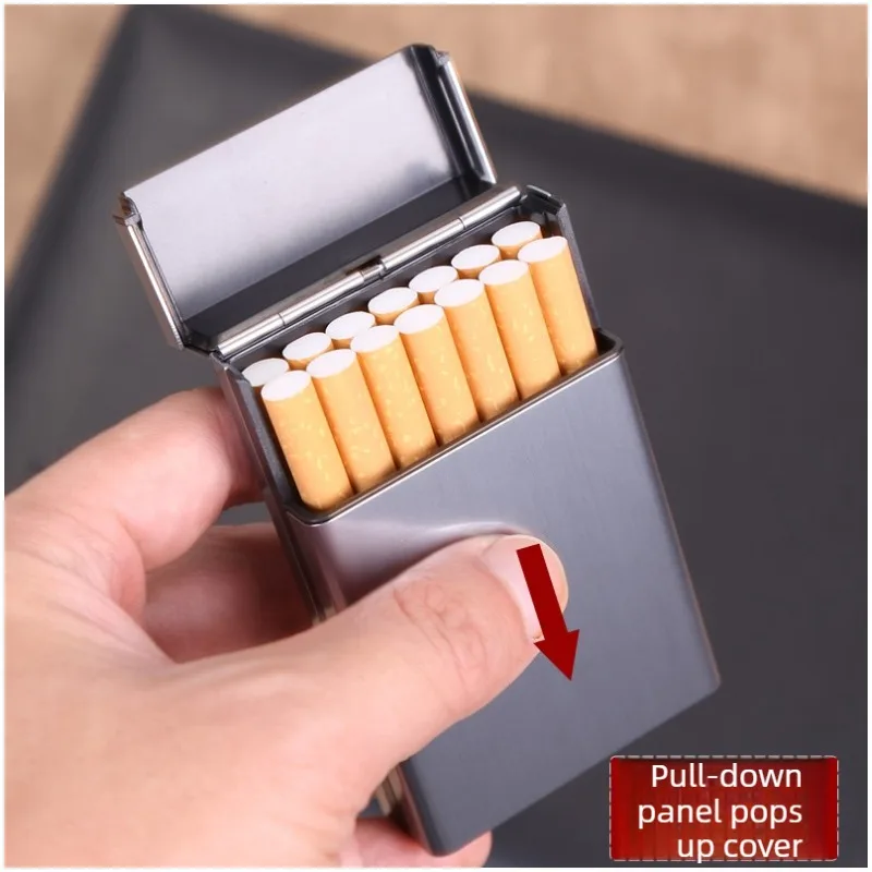 

Автоматический выдвижной футляр для сигарет, мягкий защитный чехол, утолщенный, для тонких сигарет, для мужчин и женщин, удлиненный, с клипсой