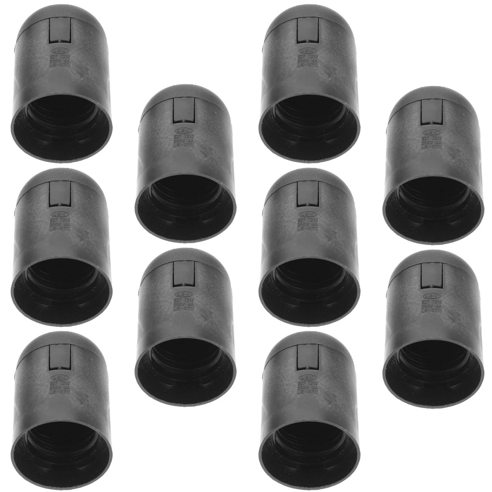 20Pcs Light Bulb Socket Holder E27 LED Lamp Base Minimalist Style Easy Install Disassemble for Corridor Restaurant Cafe Use