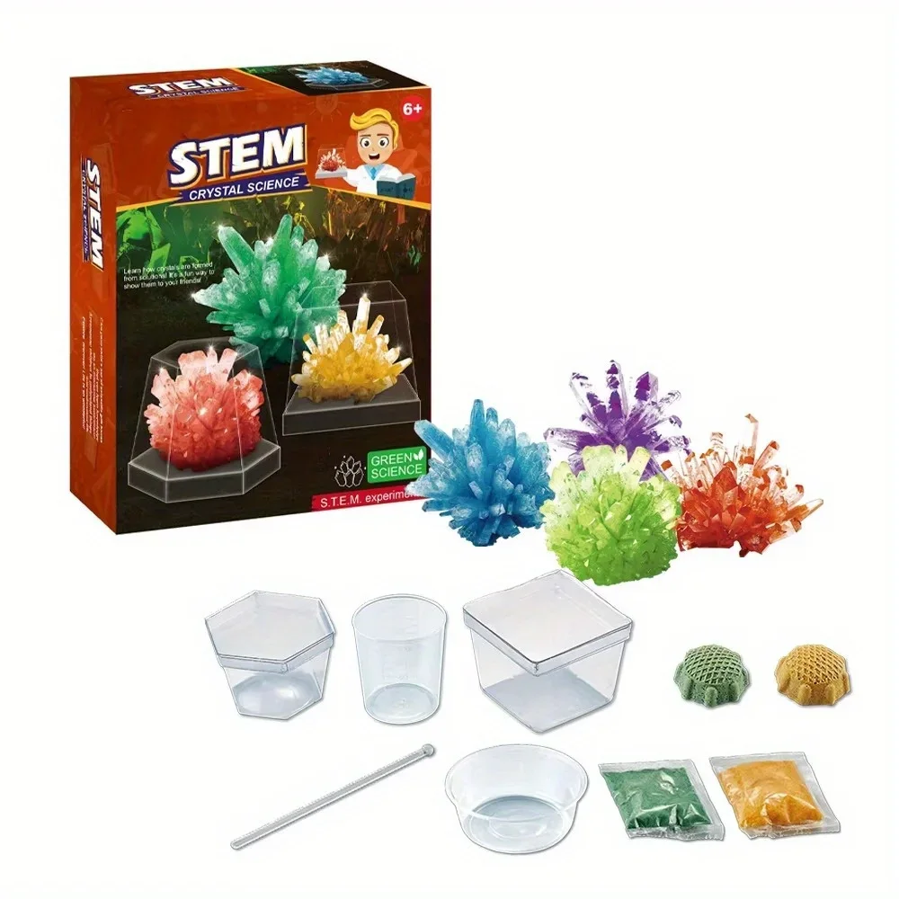 STEM Science Project Kit for Age8+,Kids Crystal Growing Kit Educational DIY Science Lab Experiment Game Toy for Children