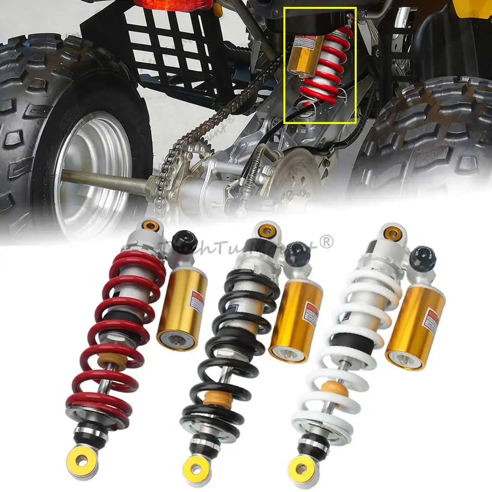 Amortiguador trasero ATV de 345mm para Yamaha Banshee 350 YFZ350 1987-2006, accesorios de precarga, suspensión de amortiguador de aire ajustable