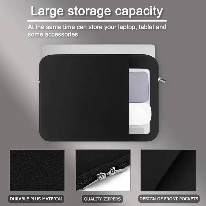 

Laptop Sleeve Bag 13 14 15.6 Inch PC Cover For MacBook Air Pro Retina Xiaomi HP Dell Acer Notebook Computer Case