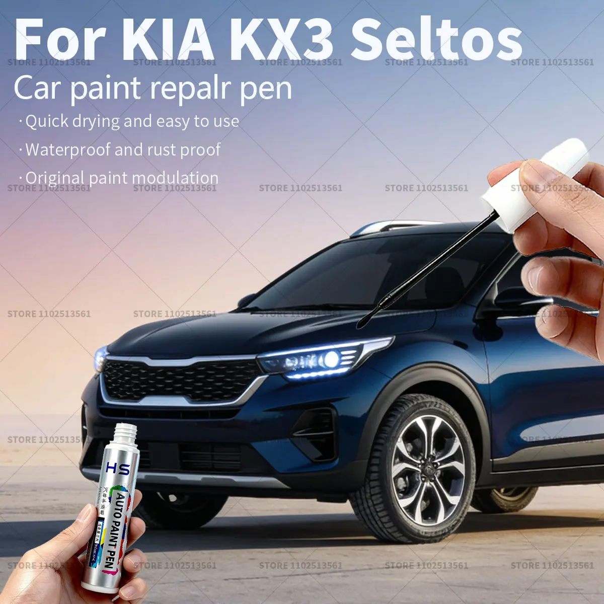 

Ручка-корректор для ремонта краски KIA KX3 Seltos, средство для удаления царапин, аксессуары для автомобиля DIY, цвета: черный, белый перламутр, серый Нептун, оранжевый