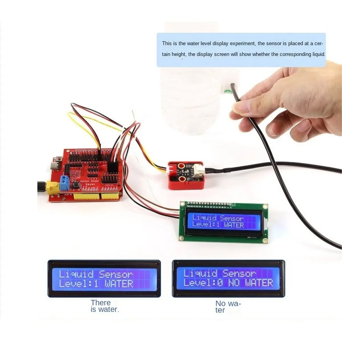 Non-Contact Liquid Level Sensor Water Level Alarm Wide Voltage 3.3-9V Digital Signal