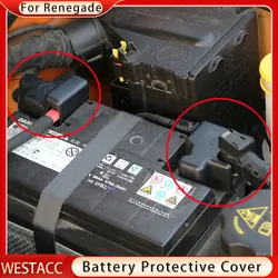 Car Engine Battery Electrode Positive Negative Cover Cap for Jeep Renegade 2014 - 2020 Compass 2017 - 2020 Accessories