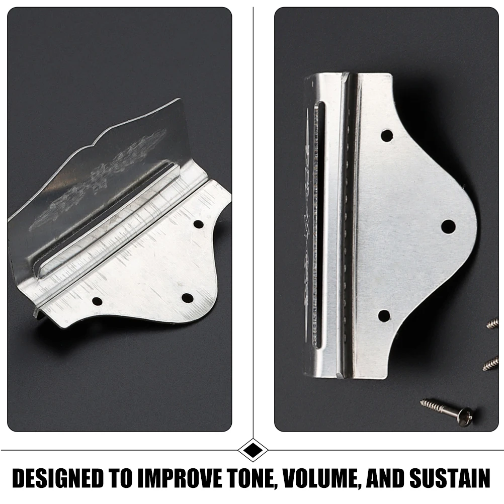 

14 String M Tailpiece Metal Aluminum 6 String Gold Silver Parts Lightweight Durable Tone Volume Sustain Improvement Musical